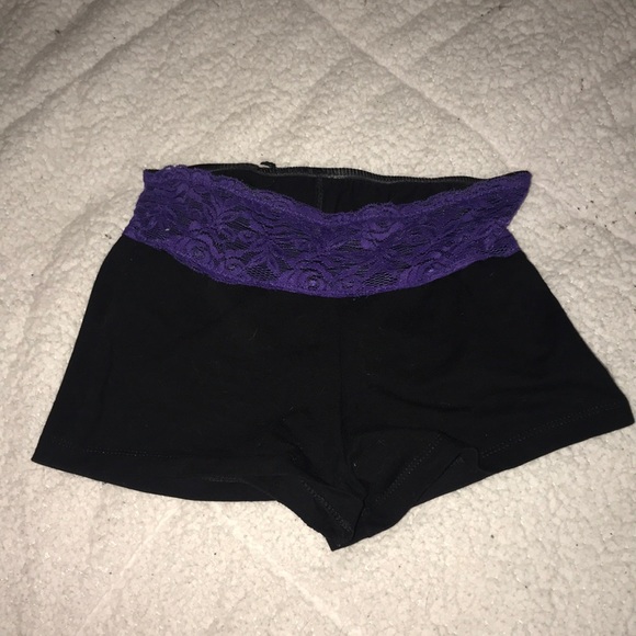 Purple Lace Dance Shorts - Picture 5 of 7